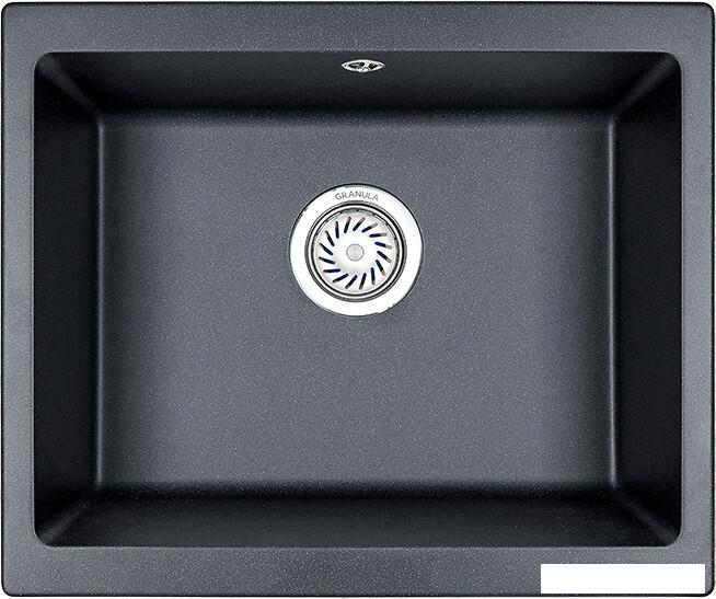 Кухонная мойка Granula GR-5551 (шварц)- фото