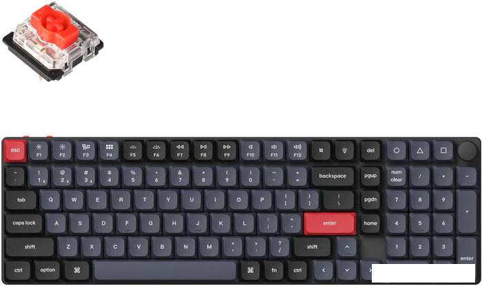 Клавиатура Keychron K17 Pro K17P-H1-RU (Gateron Low Profile Red)- фото