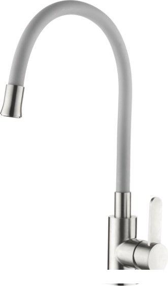 Кухонная мойка БелЭворс Со смесителем и дозатором Styl L + L74004-9 + L405-1 (серый/сатин)- фото3