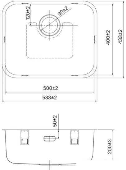Кухонная мойка IDDIS Mate MAT53S0i77- фото4
