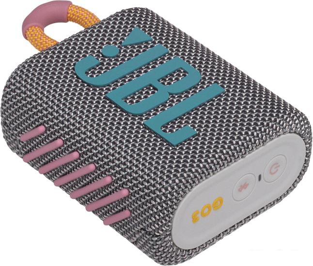 Беспроводная колонка JBL Go 3 (серый)- фото4
