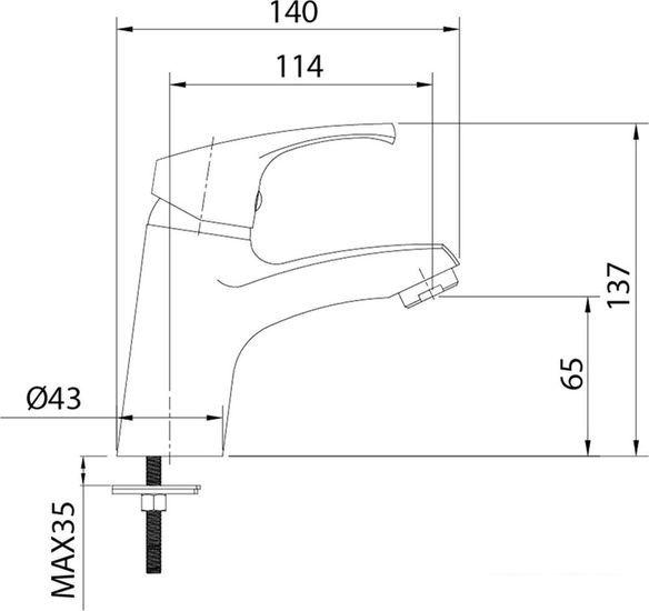 Смеситель IDDIS Sterm STESB00M01- фото3