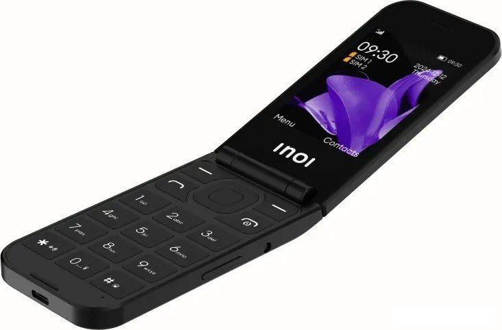 Телефон Inoi 284 Flip 4G (черный)- фото4