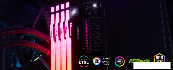Оперативная память Kingston FURY Beast RGB 2x16ГБ DDR5 6000 МГц KF560C30BBEAK2-32- фото4