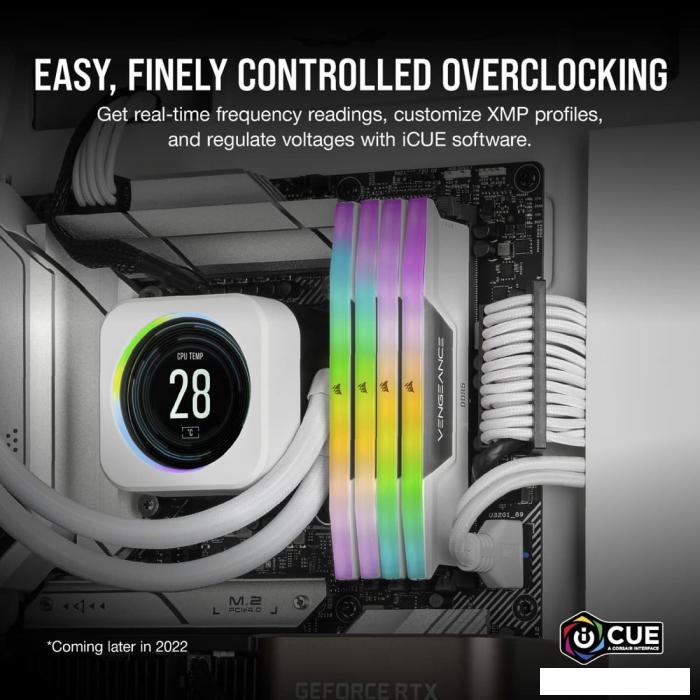 Оперативная память Corsair Vengeance RGB 2x16ГБ DDR5 6400 МГц CMH32GX5M2B6400C36W- фото2