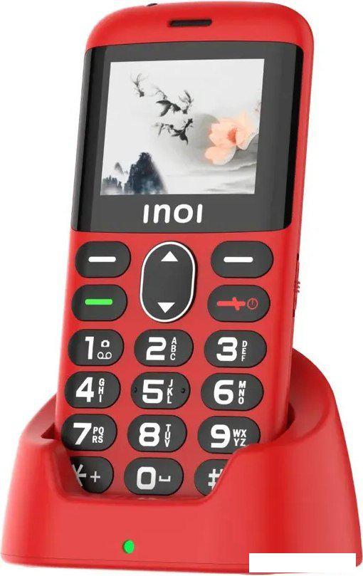 Телефон Inoi 148 Senior 4G (красный)- фото2