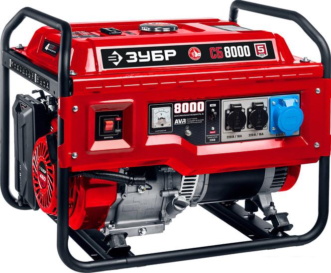 Бензиновый генератор Зубр СБ-8000- фото