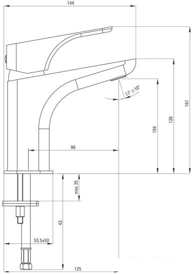 Смеситель Deante Hiacynt Bianco BQH A20M- фото2