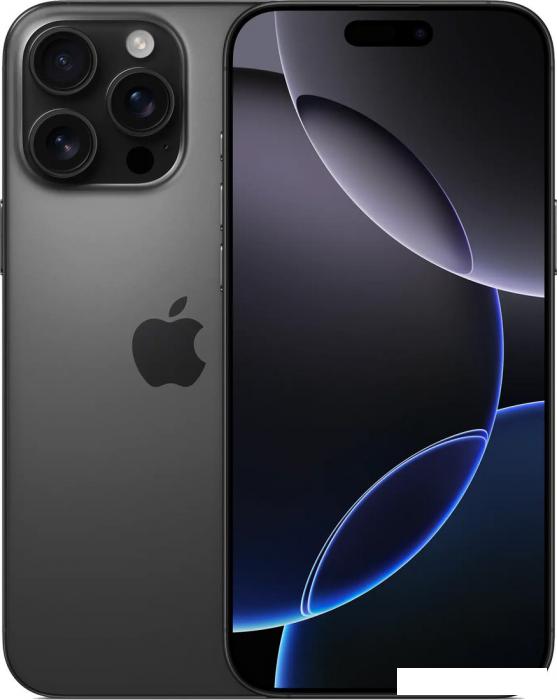 Смартфон Apple iPhone 16 Pro Max 256GB (черный титан)- фото