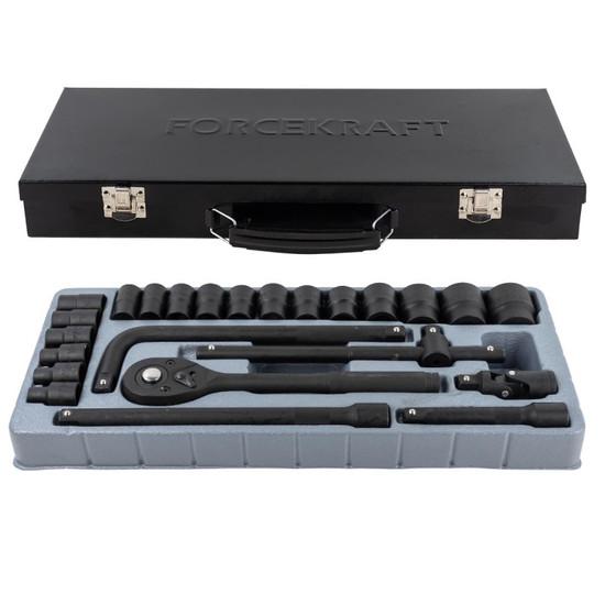 Набор трещотка с головками ForceKraft FK-4245B-5MPB (24 предмета)- фото3
