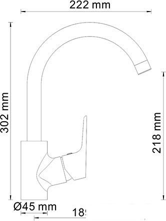 Смеситель Wasserkraft Lippe 4507- фото3