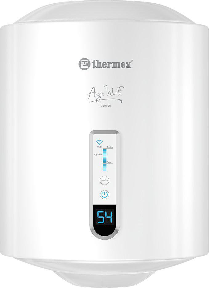 Накопительный электрический водонагреватель Thermex Auga 30 V Slim Wi-Fi- фото