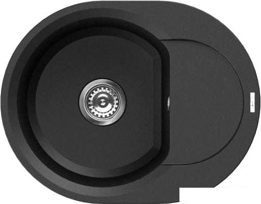 Кухонная мойка Elleci Easy Round 600 Full Black 40
