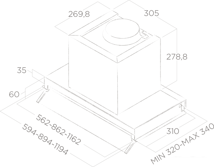 Кухонная вытяжка Elica Box In Plus IXGL/A/90 PRF0097796A- фото3