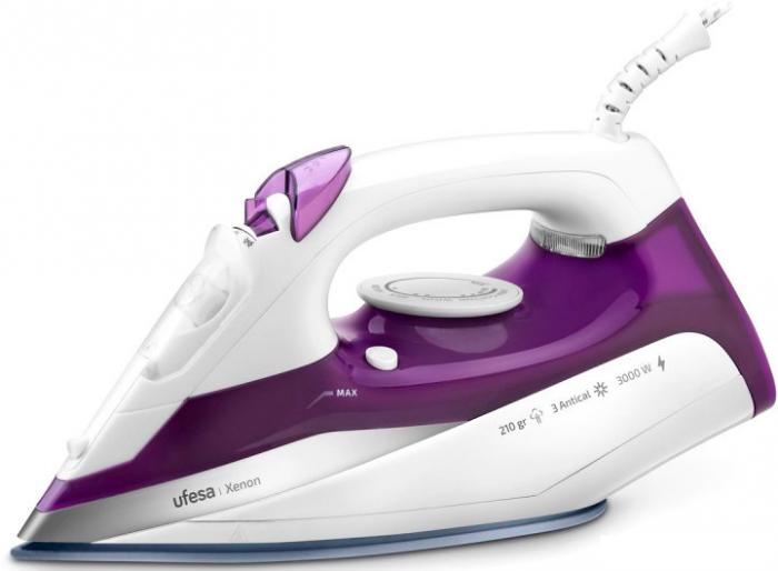 Утюг Ufesa Steam iron Xenon (белый/сиреневый)- фото