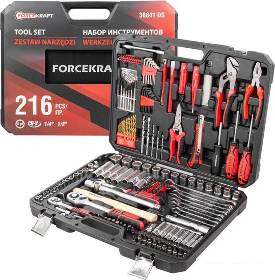 Универсальный набор инструментов ForceKraft FK-38841DS (216 предметов)- фото