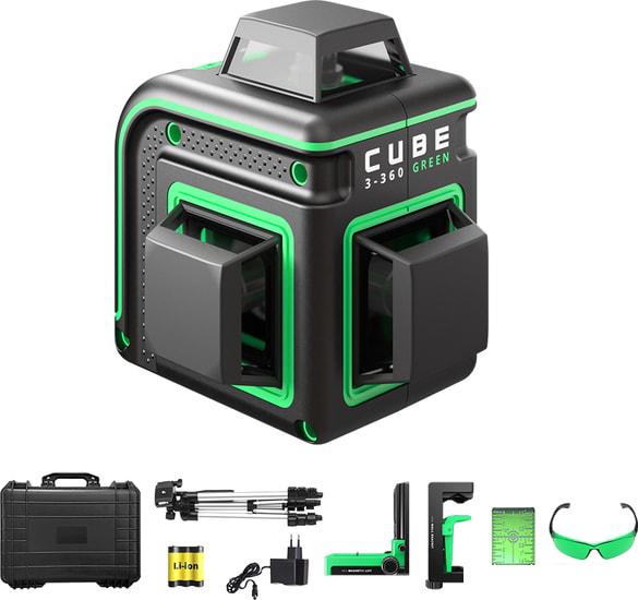 Лазерный нивелир ADA Instruments Cube 3-360 Green Ultimate Edition A00569- фото