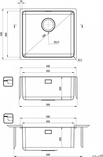 Кухонная мойка Deante Egeria ZPE 010D- фото3