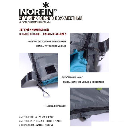 Спальный мешок Norfin Alpine Comfort 250 (левая молния)- фото3