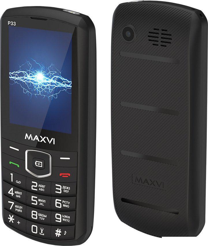 Телефон Maxvi P33 (черный)- фото2