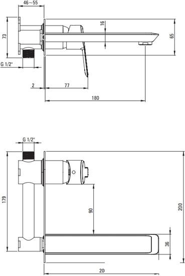 Смеситель Deante Arnika BQA R54L (золото)- фото2