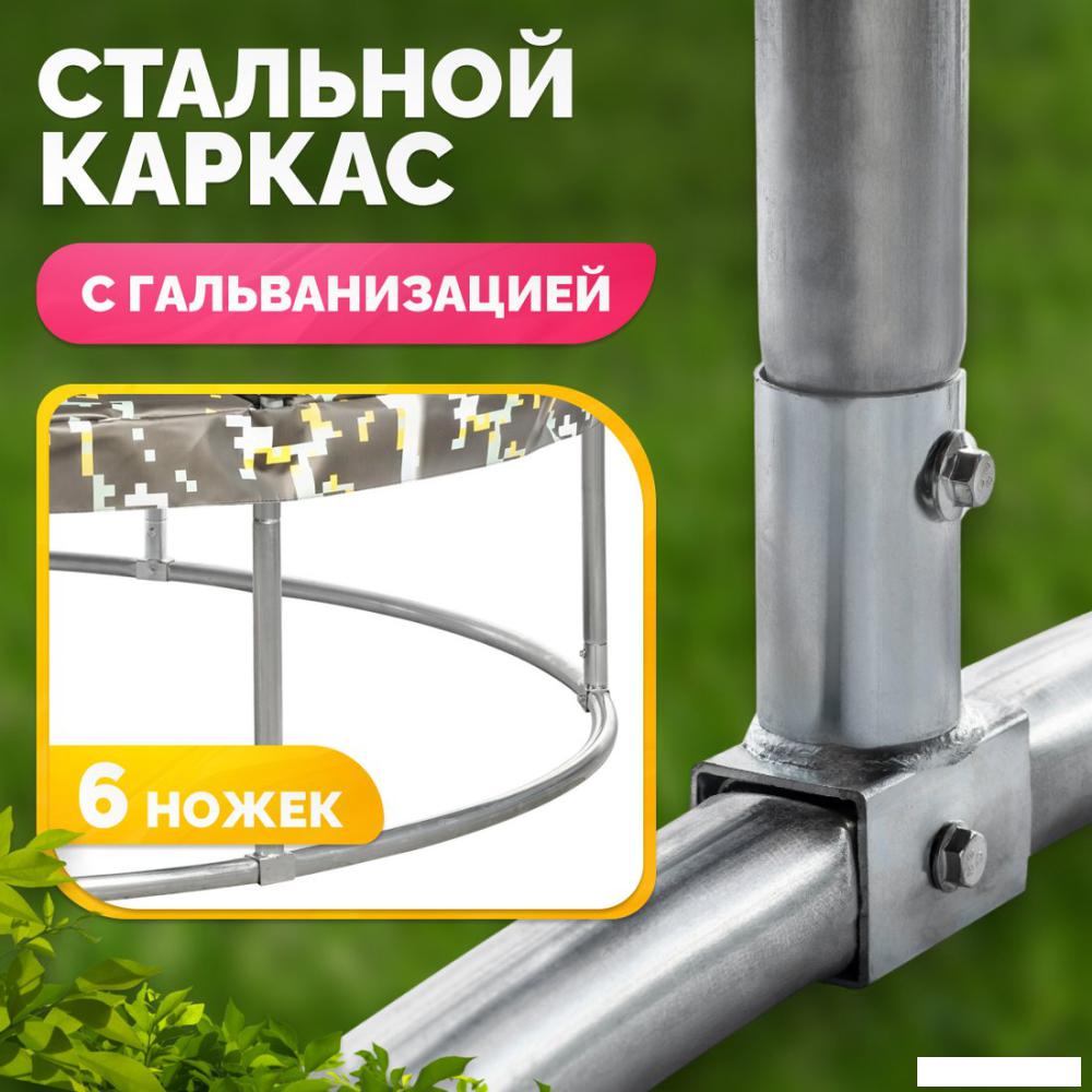 Батут Sundays Favorite Premium 8FT (квадраты, с сеткой, с лестницей)- фото4
