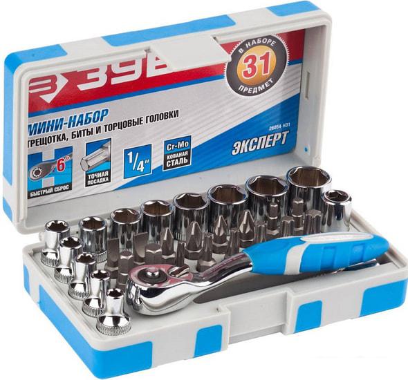 Набор торцевых головок и бит Зубр 26054-H31 (31 предмет)- фото2