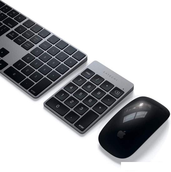 Цифровой блок Satechi Aluminum Slim Rechargeable Bluetooth Keypad (серый космос)- фото4