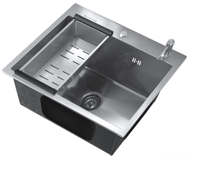 Кухонная мойка Ulgran Steel 50x45 (брашированная сталь)- фото3