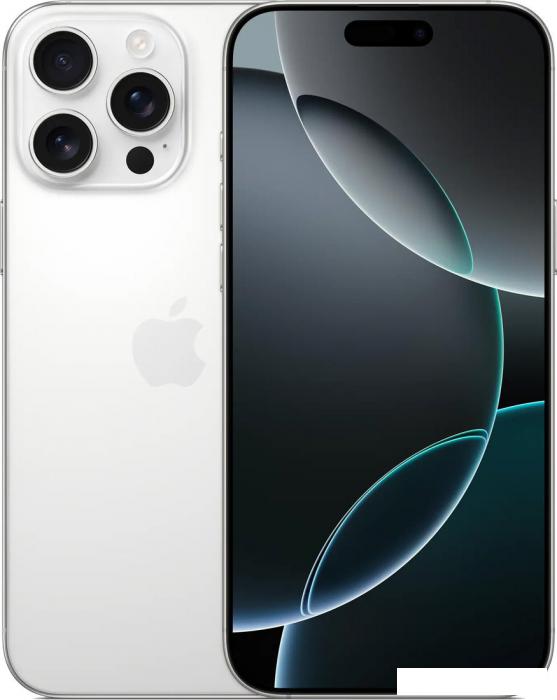 Смартфон Apple iPhone 16 Pro Max 256GB (белый титан)- фото