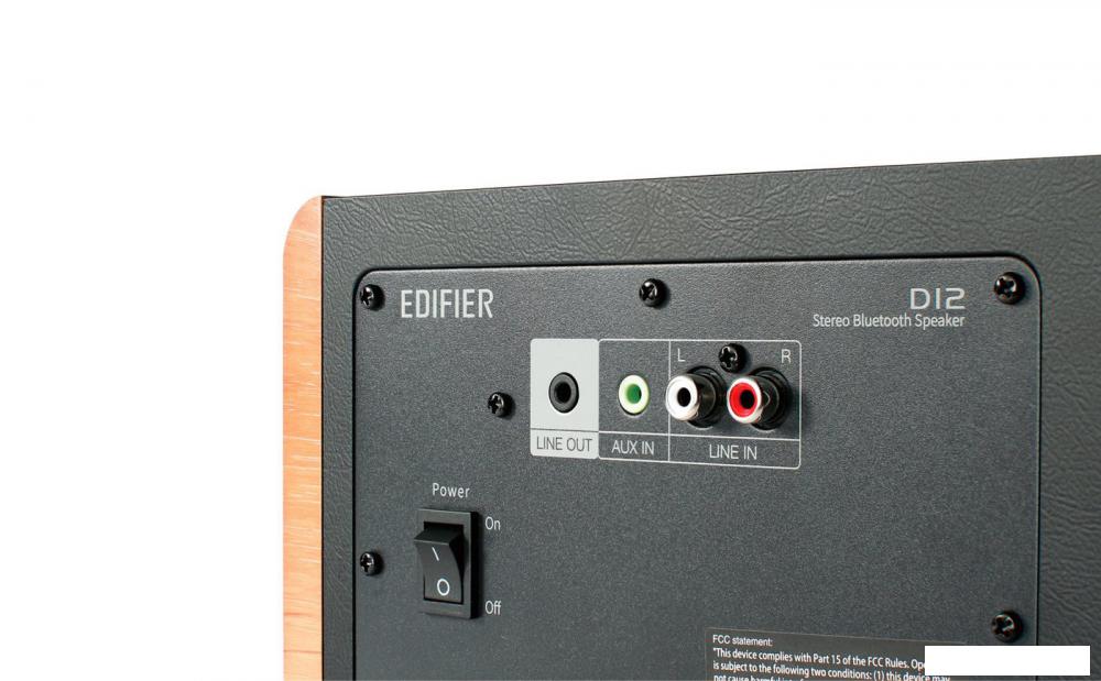 Беспроводная колонка Edifier D12 (коричневый)- фото3