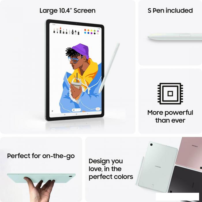 Планшет Samsung Galaxy Tab S6 Lite 2024 Wi-Fi SM-P620 4GB/64GB (мятный)- фото2