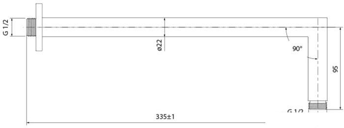 Держатель верхнего душа IDDIS Built-in Shower 001SB33i61- фото4