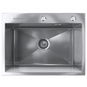 Кухонная мойка Ulgran Steel 60x45 (брашированная сталь)- фото