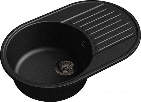 Кухонная мойка GranFest QUARZ Z-18 (черный)- фото