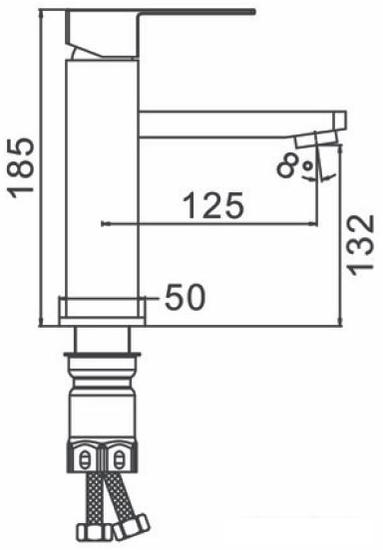 Смеситель Ekko E1082-22 (серый)- фото2