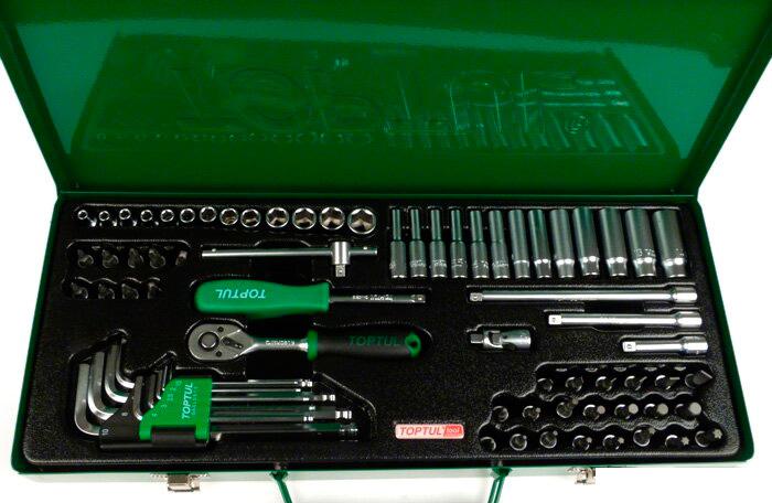 Набор торцевых головок и бит Toptul GCAD7202 72 предмета- фото2