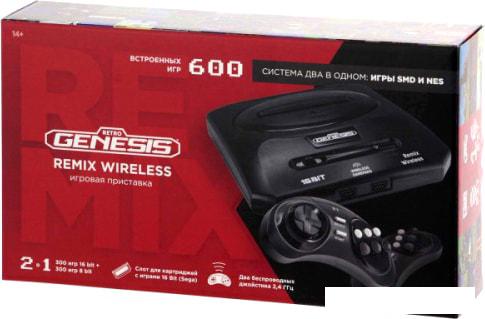 Игровая приставка Retro Genesis Remix Wireless 8+16 Bit (2 геймпада, 600 игр)- фото