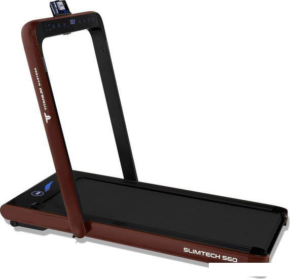 Электрическая беговая дорожка Titanium Masters Slimtech S60 (коричневый)- фото3