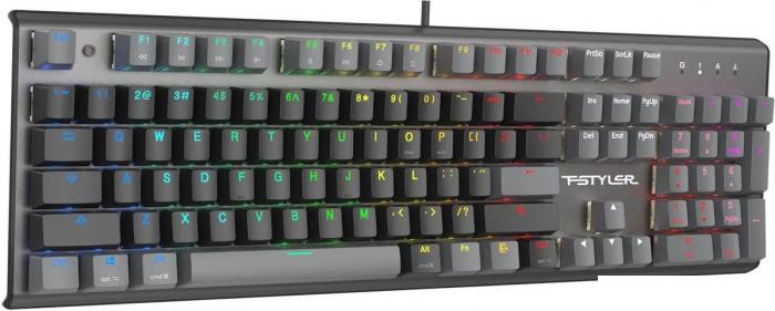 Клавиатура A4Tech Fstyler FS100 Neon (серый/черный)- фото3
