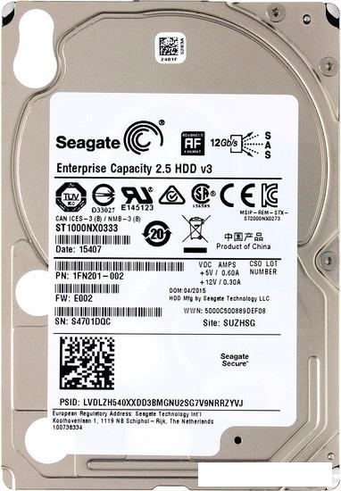 Жесткий диск Seagate Enterprise Capacity 1TB (ST1000NX0333)- фото4