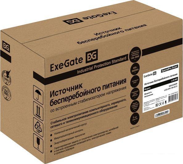 Источник бесперебойного питания ExeGate SpecialPro Smart LLB-900.LCD.AVR.1SH.2C13 EX292779RUS- фото4