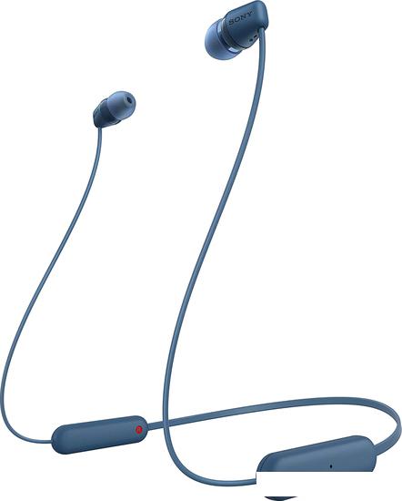 Наушники Sony WI-C100 (синий)- фото