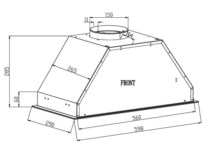Кухонная вытяжка Schtoff Wanda 60 (черный)- фото3