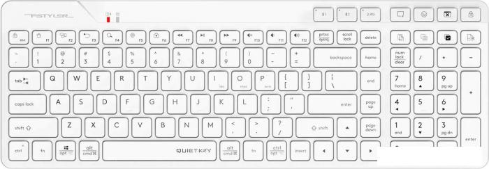 Клавиатура A4Tech Fstyler FBK27C AS (белый)- фото