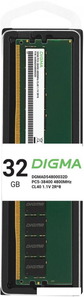 Оперативная память Digma 32ГБ DDR5 4800 МГц DGMAD54800032D- фото3