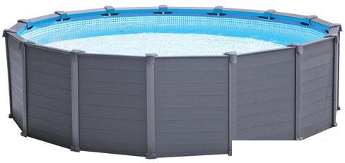 Каркасный бассейн Intex Graphite Gray Panel 26384 (478х124)- фото