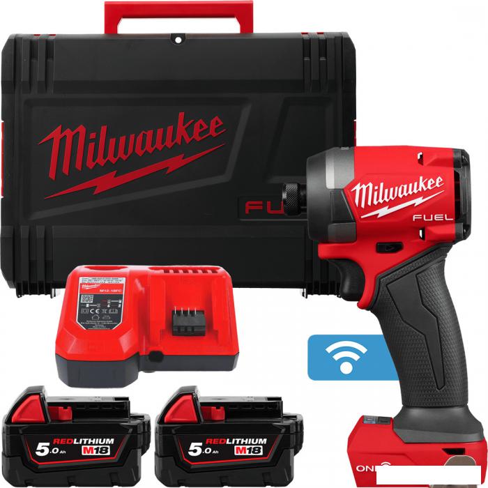Винтоверт Milwaukee M18 FUEL M18ONEID3-502X 4933492804 (с 2-мя АКБ, кейс)- фото
