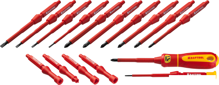 Набор отверток KRAFTOOL 220092-H18 (18 предметов)- фото