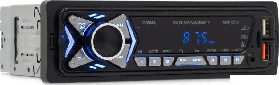 USB-магнитола Digma MCP-227B- фото3